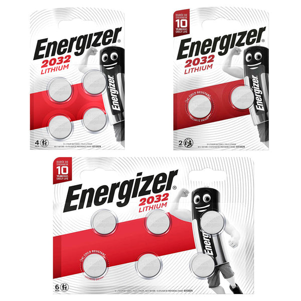 Energizer CR2032 Batteries Packs DL2032 BR2032 SB-T15 3Volt Gadget Battery - TradeNRG UK